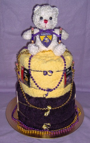 Vikings Towel Cake